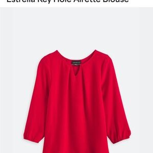 Fortune + Ivy Keyhole Blouse